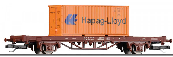 Tillig 17485 - ÖBB Containertragwagen Lgs braun Ep.6, mit 20`Container "Hapag Lloyd"