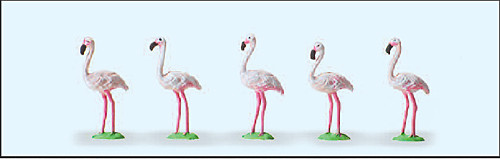 Preiser 20372 - Flamingos 5 teilig handbemalt
