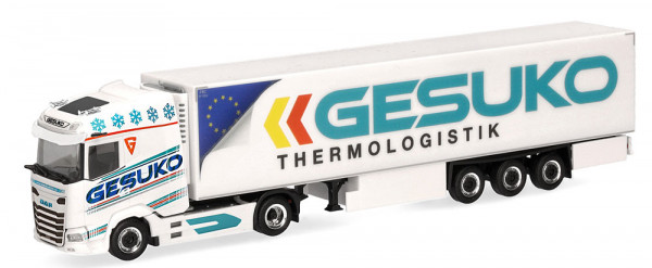 Herpa 320641 - DAF XG Kühlkoffer-Sattelzug "GESUKO"