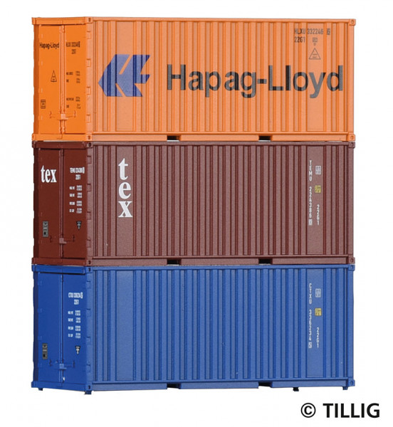 Tillig 07706 - Set 20´ Container