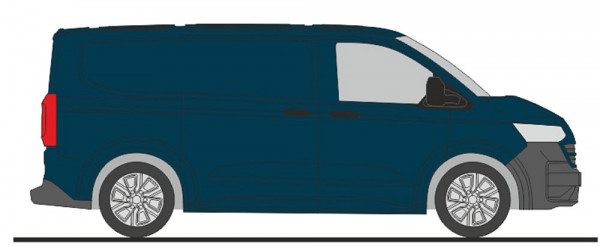Rietze 11724 - Volkswagen e-Transporter T7 Kasten KR FD dark indigo blue