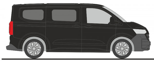 Rietze 11715 - Volkswagen Transporter T7 Bus KR FD midnight black metallic