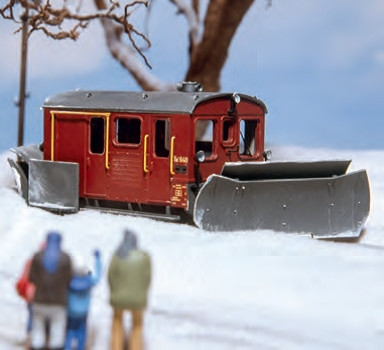 Weinert 40392 - Lok FM TmII 2 Schneepflüge braun Faulhaber