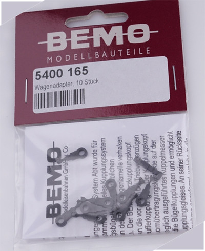Bemo 5400165 - Wagenadapter für 2285, 2289, 3260-3263, 3267 MOB - 10 Stück
