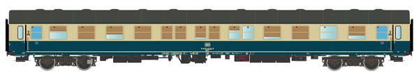 LSmodels 46185AC - DB Liegewagen Bctm 256 ozeanblau/elfenbeige mit Scheibenbremsen, Ep.4 - Wechselst