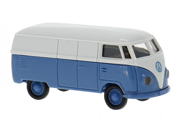 Brekina 32076 - VW T1a Kasten grau/blau Vorbildbaujahr 1950 -Economy-
