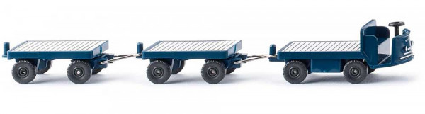 Wiking 116004 - Elektrokarren mit 2 Anhängern -