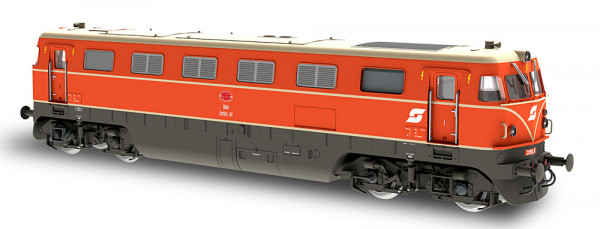 Jägerndorfer JC10530 - ÖBB Diesellok Reihe 2050 blutorange Ep.4, AC-digital