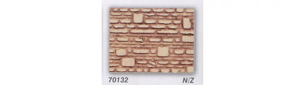 Heki 70132 - behauene Natursteinmauer N/Z 28 x 14 cm 2 Stück Heki dur Modellbauplatten