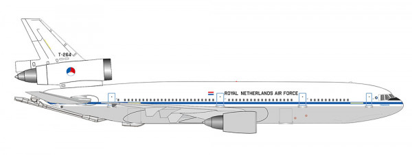 Herpa 538374 - Royal Netherlands Air Force KDC-10 Extender - 334 Squadron, Eindhoven