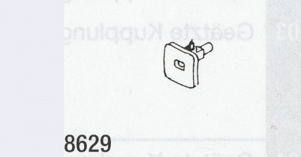 Weinert 8629 - Mittelpufferkupplung, vierecki