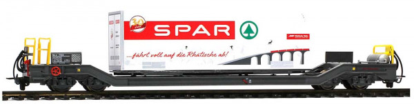 Bemo 2289110 - RhB Tragwagen ´Spar Berge´ 125 B Sb-v 7730 Ep.6