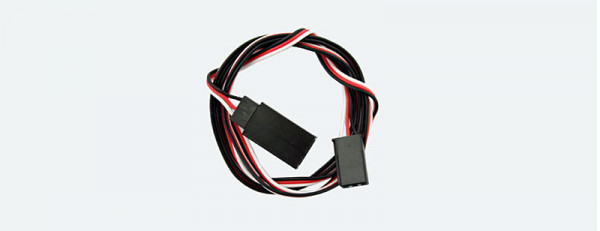 ESU 51810 - Servoverlängerungskabel: 3 pol J/R Stecker auf Buchse J/R / Futaba, Länge: 75cm, AWG 28,