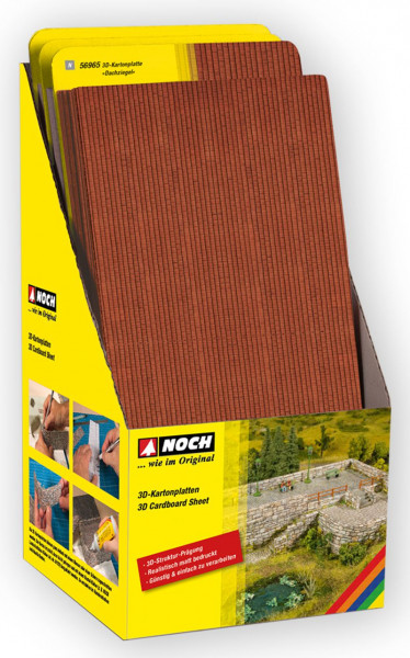 Noch 56900 - Display, 3D Katonplatten 80 Stück sortiert