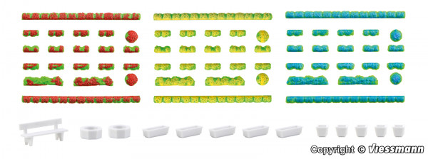 Kibri 38141 - Deko-Set Gartenausstattung