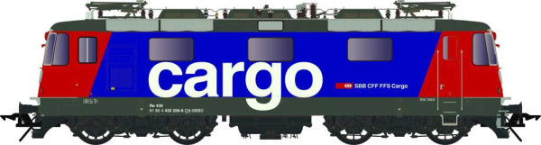 Lenz 40344-07 - SBB Elektrolok Re 4/4 II 430 356-6, Cargo,rot-blau