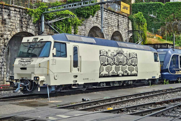 Bemo 1259362 - MOB Ge 4/4 8002 "125 Jahre MOB"