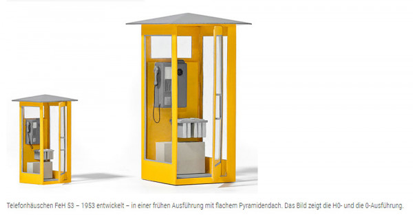 Weinert 6861 - Telefonzelle, Bausatz 1 Stück