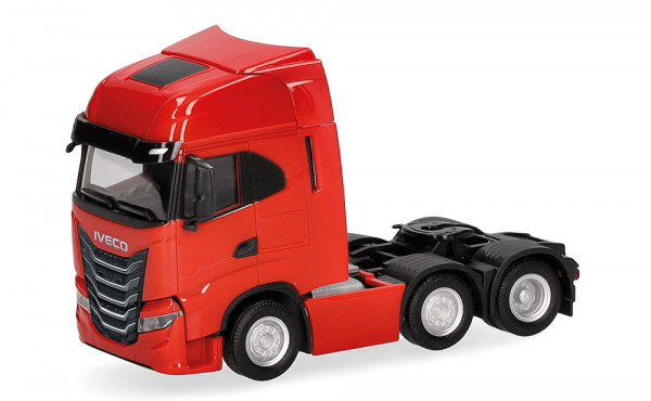 Herpa 320313 - Iveco S-Way MY24 Zugmaschine 3achs (6x2), rot