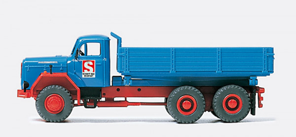 Preiser 31311 - Dreiseitenkipper Baufirma Schmitt Magirus F 200 D 26 AK 6x6 Bausatz
