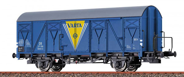 Brawa 51366 - DB gedeckter Güterwagen Gmms44 mit Bremserbühne "VARTA" Ep.3