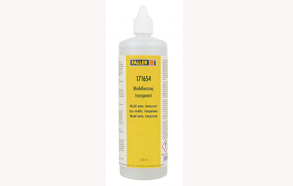 Faller 171654 - Modellwasser, transparent 250ml