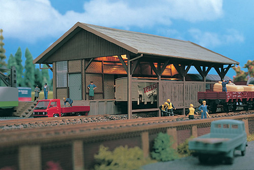 Vollmer 45700 - Güterschuppen 220x158x105 mm Fachwerk