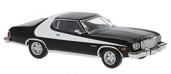 Brekina 19735 - Ford Gran Torino schwarz/weiß Vorbildbaujahr 1976