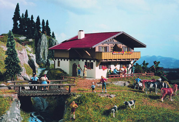 Vollmer 43702 - Haus Alpenrose 155x110x75 mm Bausatz Gebäude für Ihre Siedlungen
