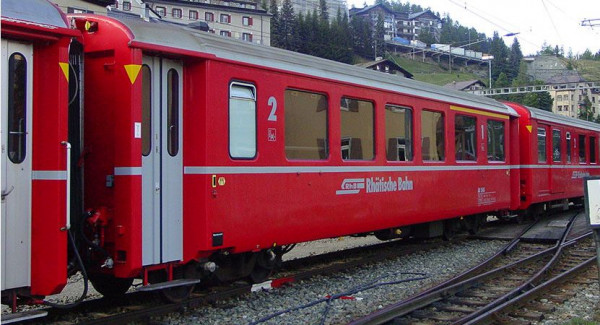 Bemo 3256143 - RhB AB 1543 Einheitswagen I BB rot
