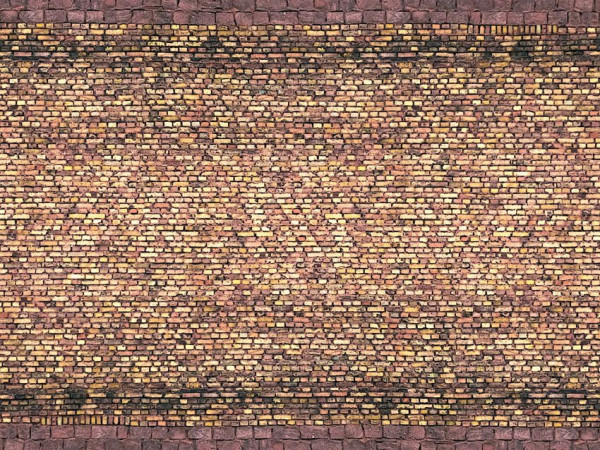 Noch 56605 - 3D Cardboard ”Sheet Brick” yellow-multicoloured gelb-bunt, 25 x 12,5 cm