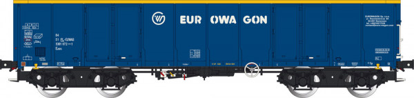 Albert Modell 530009 - PKP offener Güterwagen Eaos blau Ep.6, "Eurowagon"