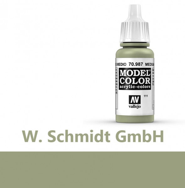 Vallejo 770987 - Model Color Farbe Olivgrau, Matt, 17 ml