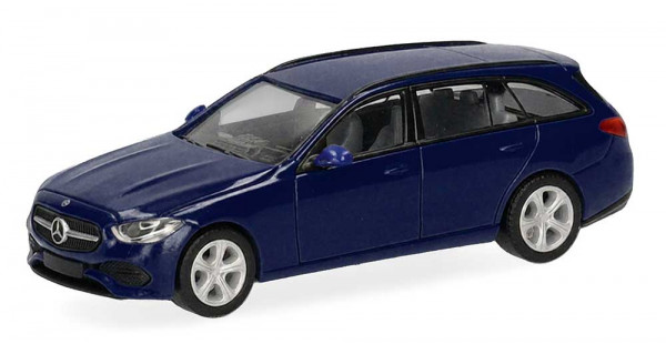Herpa 421010-003 - MB C-Klasse T-Model saphirblau