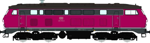 Lenz 40182-03 - DB Diesellok BR218 173-3, Ep.4, purpurrot