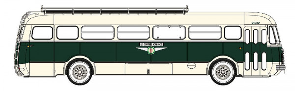 REE CB-135 - Renault Omnibus R4190 creme/grün TRANSCAR « LES COURRIERS NORMANDS