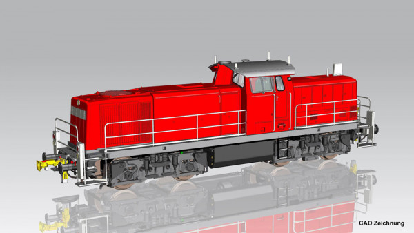 Piko 22046 - Railion Diesellok BR 296 verkehrsrot Ep.6, AC-digital + Sound