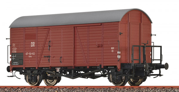 Brawa 50748 - DR gedeckter Güterwagen Grhs mit Bremserbühne Ep.3