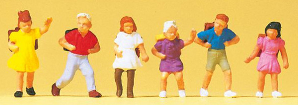 Preiser 14074 - Schulkinder 6 teilig