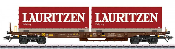 Märklin 47439 - DSB Taschenwagen AAE Cargo Ep. 5, mit 2x Wepr. "Lauritzen"