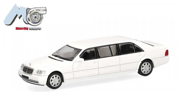 Herpa 87MC000115 - MB S600 Pullmann, weiß