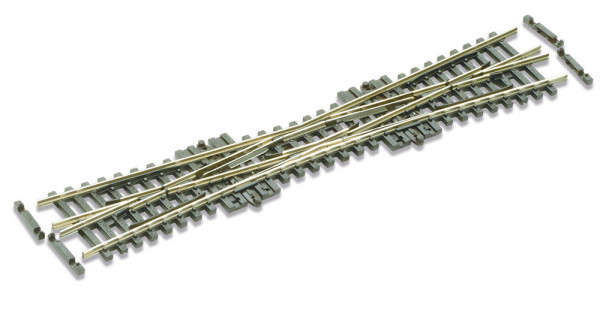 Peco SL380F - Code 55 Einfache Kreuzungsweiche 10*, nicht leitendes Herzstück