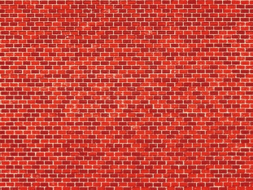 Auhagen 50104 - Dekorpappen Ziegelmauer rot 5 St. je 220 x 100 mm