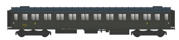 REE VB-50271 - SNCF Reisezugwagen 3.Klasse Cmyf (ex-FS) grün306 Ep.3a, Dach grau