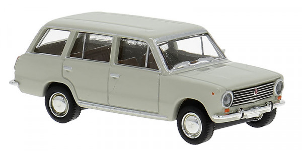 Brekina 22429 - Fiat 124 Familiare in grau