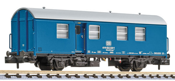 Liliput 265058 - Umbau-Bahndienstwagen, "Wohnschlafwagen 433", DB, ozeanblau,