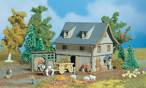 Vollmer 49541 - Scheune 50x42x44 mm passend zum Bauernhaus