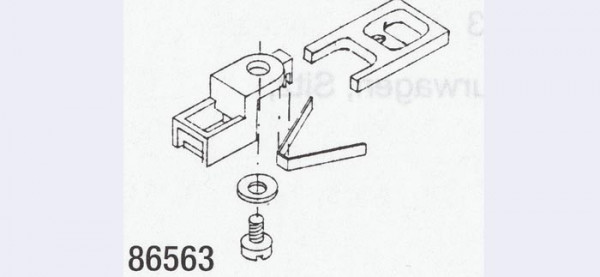 Weinert 86563 - NEM Schacht Aufnahme für BR 64