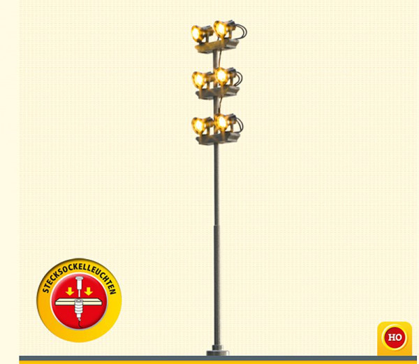 Brawa 84110 - H0 Flutlicht Stecks. 6fach
