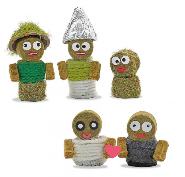 Busch 1281 - Strohballen-Figuren H0